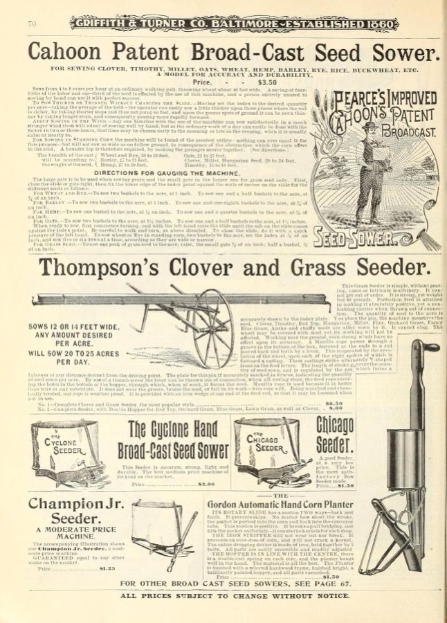 Hands sowing seed into prepared soil